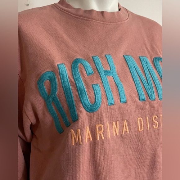 Rich Mom Gear Crew Neck Limited Edition Marina District Sweatshirt Size S Tinx - Picture 3 of 6